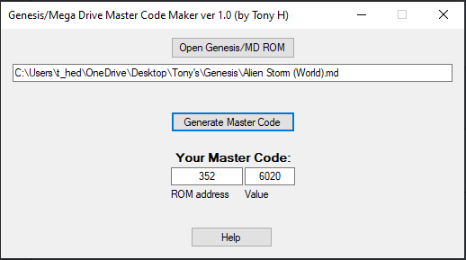 Click image for larger version  Name:	GenMasterCodeMakerV10.png Views:	1 Size:	9.6 KB ID:	213075